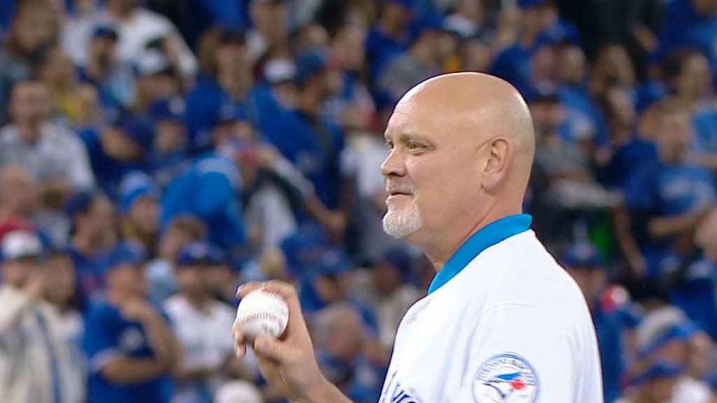 Duane Ward throws first pitch