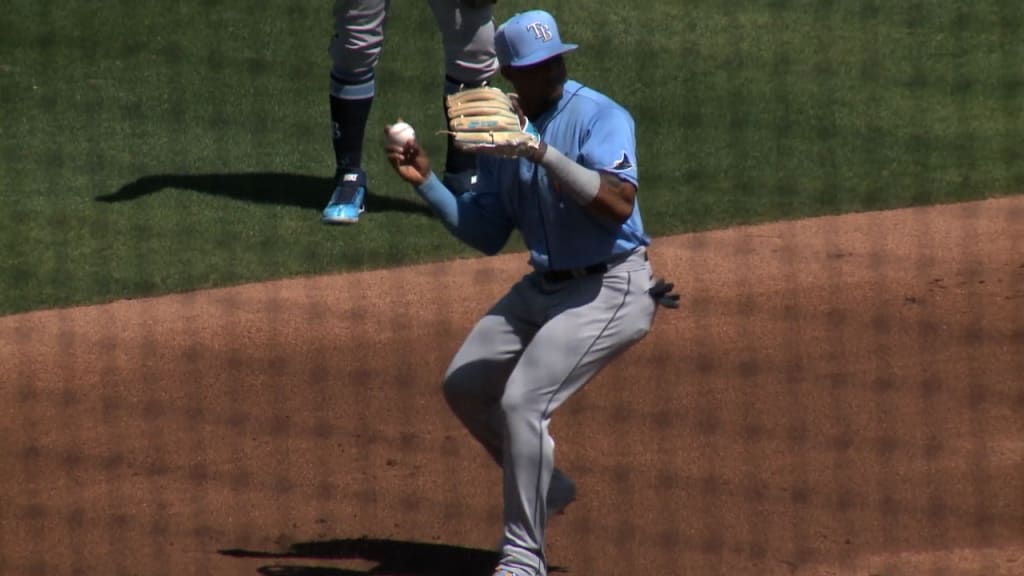 Wander Franco's debut at third, 03/14/2021