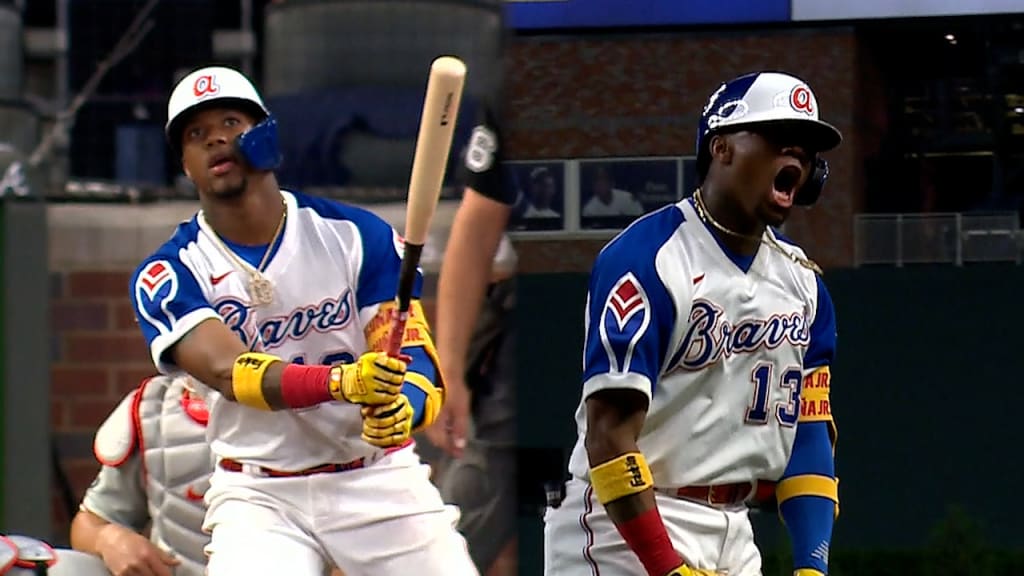 Ronald acuna throwback jersey clearance