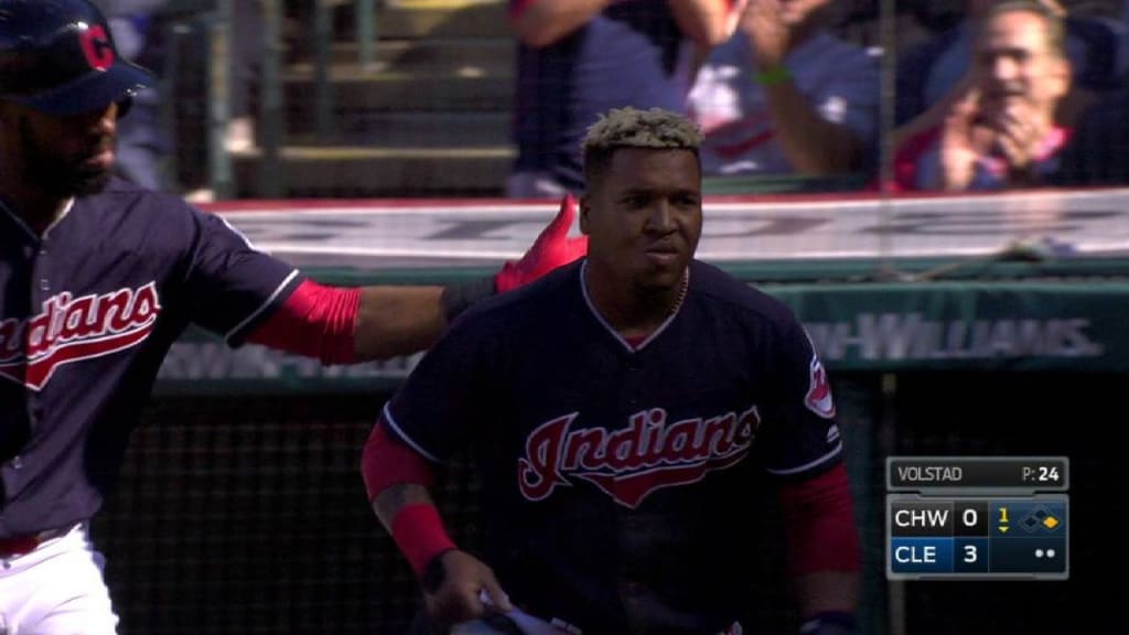 Indians' Carlos Santana wears retired, controversial logo under jersey in  victory over Pirates