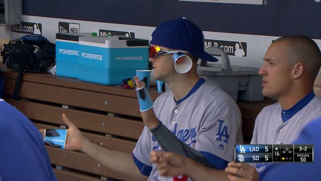 Dodgers wear rally caps, 05/22/2016