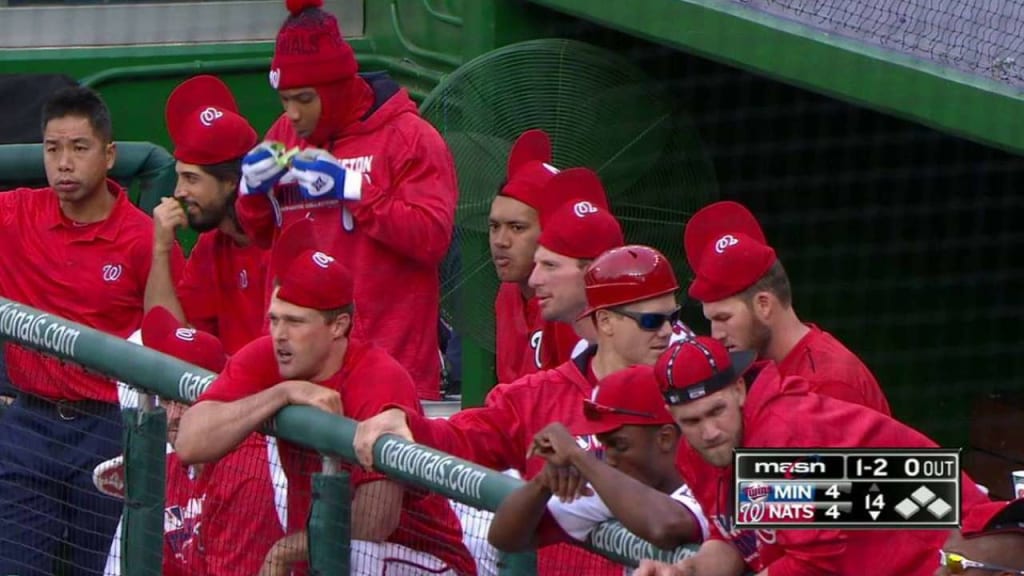 Nationals wear rally caps, 04/24/2016