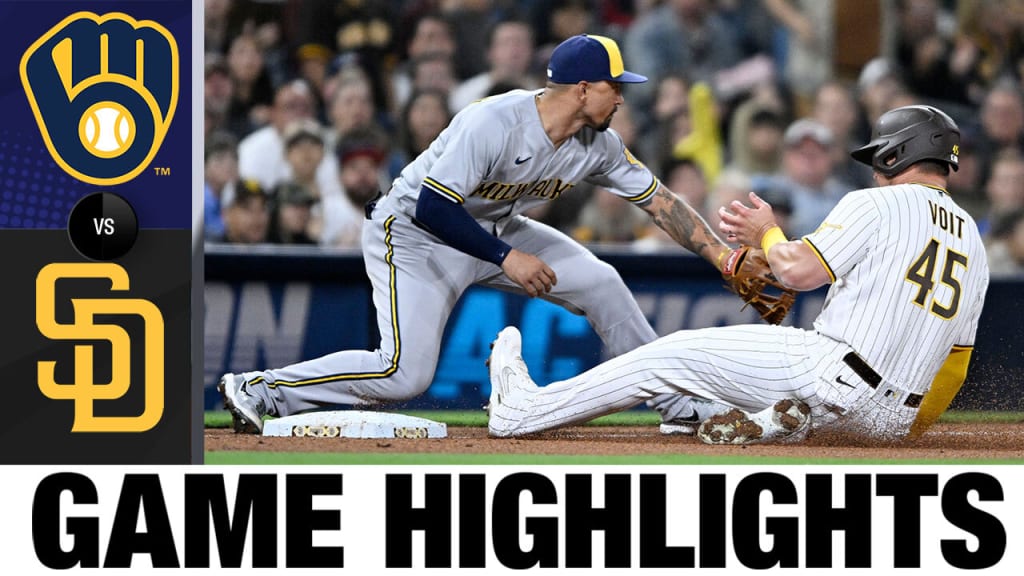 San Diego Padres vs Milwaukee Brewers GAME HIGHLIGHTS