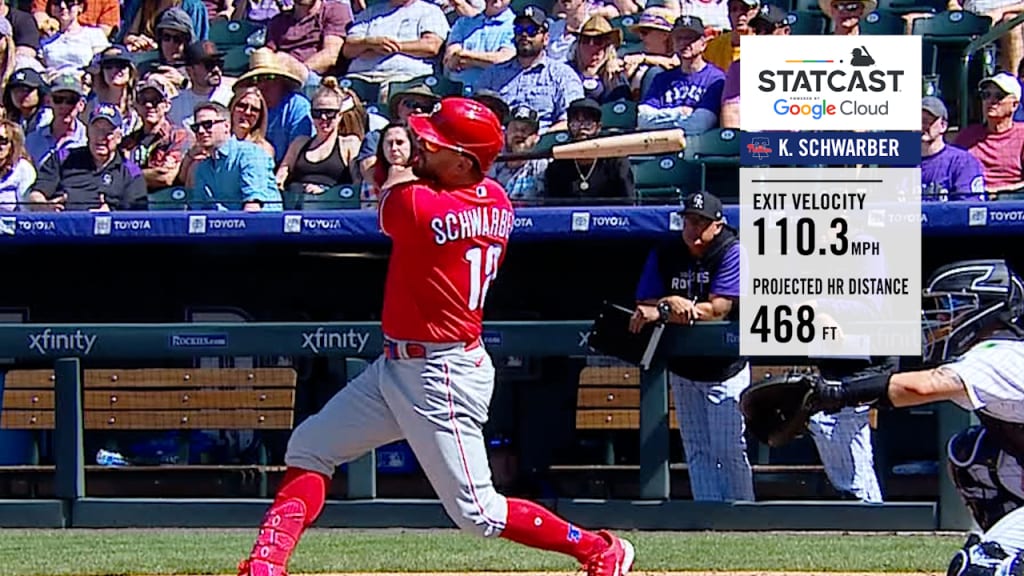 Kyle Schwarber's 119.7 mph homer, 10/18/2022