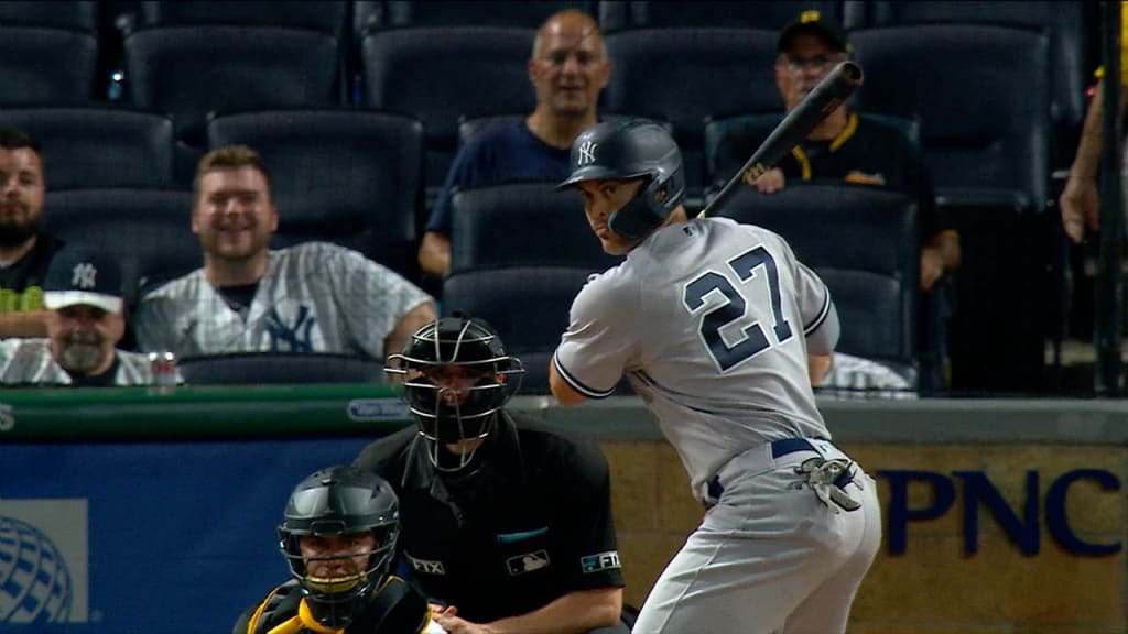 Stanton swings with his eyes closed every time. It's a fact. #mlb #spo