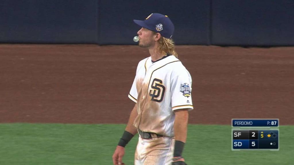 SD@CHC: Jankowski hustles to steal second base 