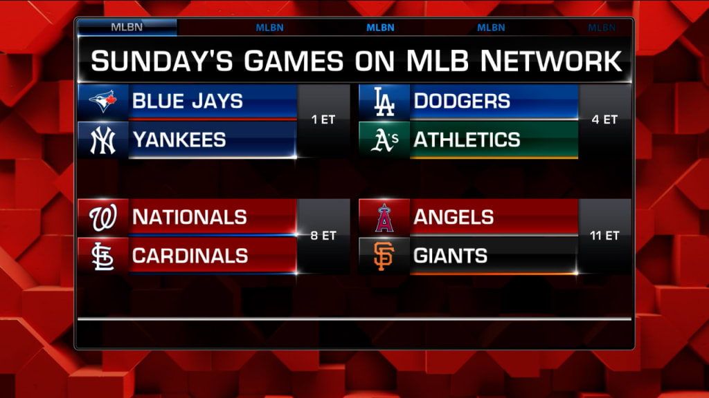 Mlb shop network schedule