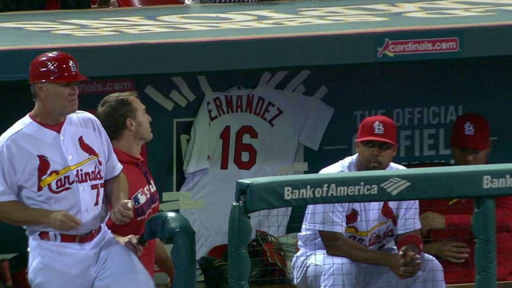 Cards display Fernandez jersey
