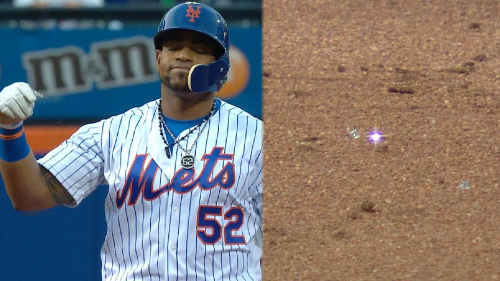 Cespedes breaks chain on slide