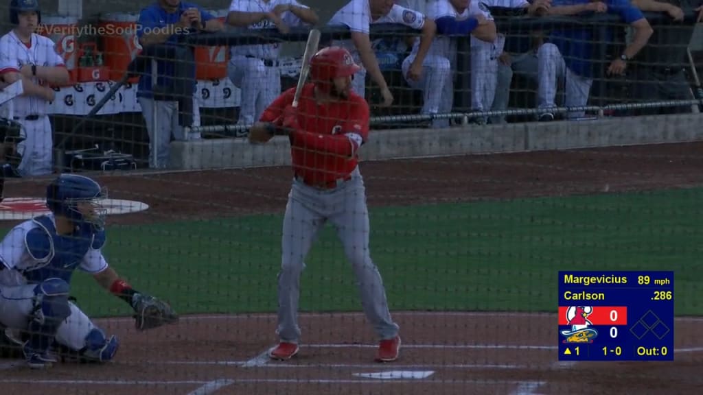 Youngest player in Cardinals camp, switch-hitting Carlson showing