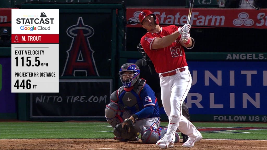 Mike Trout's 446-ft. home run, 04/20/2021