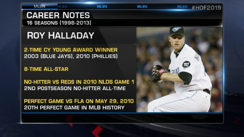 2019 Hall of Fame Inductee Philadelphia Phillies Roy Halladay