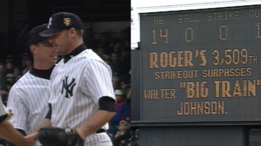 Clemens passes Johnson with K | 04/02/2001 | MLB.com