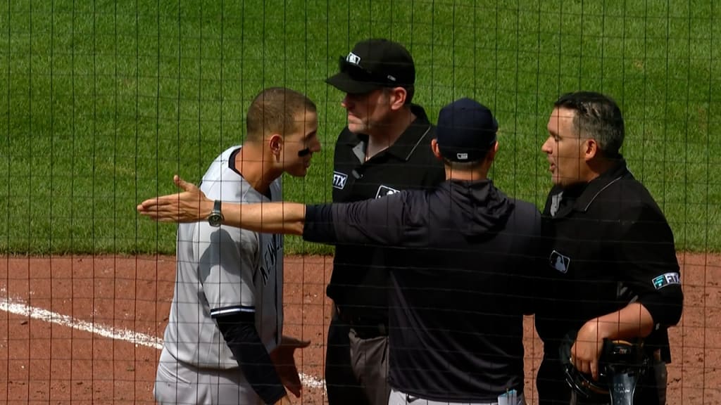 CLE@NYY: Napoli argues after strikeout, gets ejected 