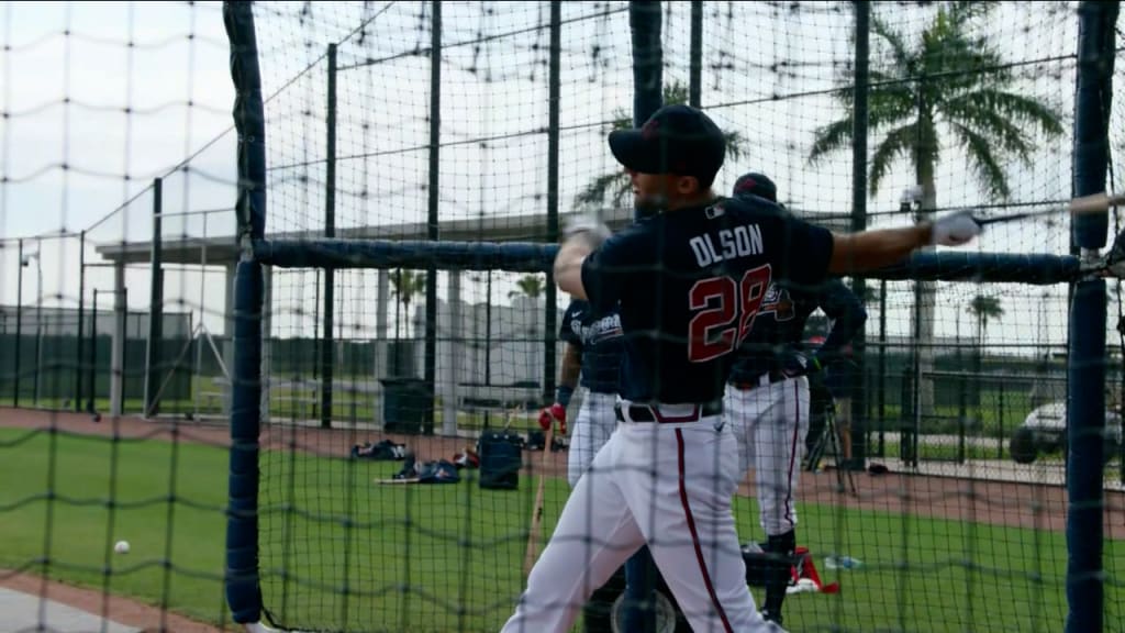 Photos: Matt Olson, Braves at spring training Wednesday