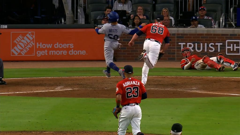 Mookie Betts Scores On Wild Pitch 06 04 21 Los Angeles Dodgers