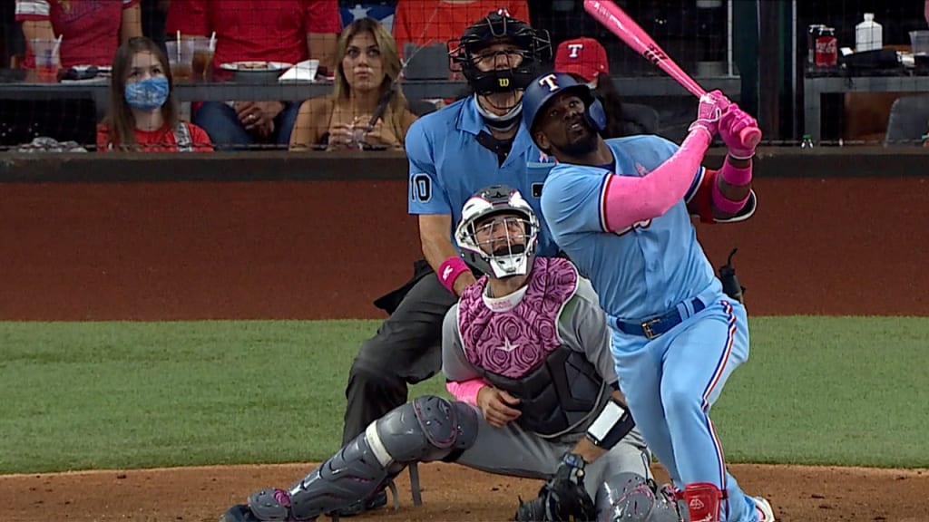 Adolis Garcia's bat toss. : r/TexasRangers
