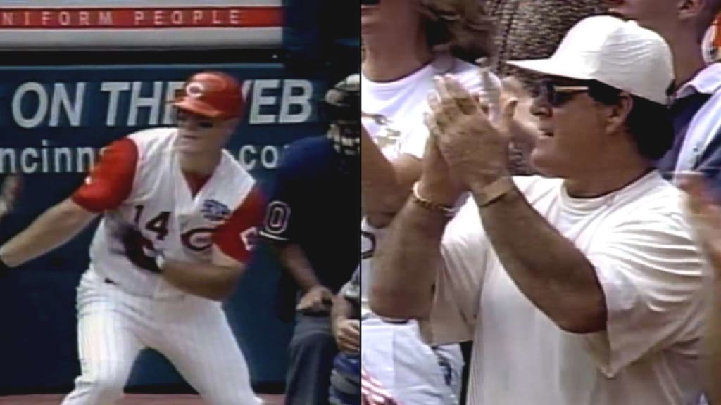 Pete Rose Jr.'s first MLB hit, 09/01/1997