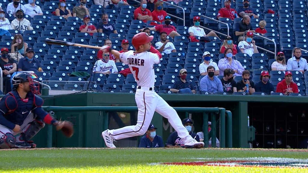 Download Washington Nationals Trea Turner Blue Wallpaper