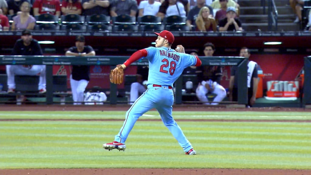 NOLAN ARENADO ST LOUIS CARDINALS 3RD BASE PLAYS THE HOT CORNER