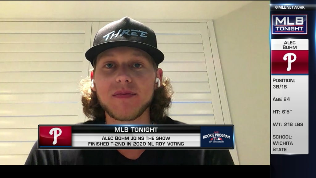 MLB Network on Instagram: Alec Bohm didn't hesitate when asked who had  better hair between him and @brandon_marsh 😂 #MLBNOffBase