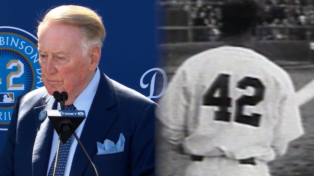 vin scully jersey giveaway
