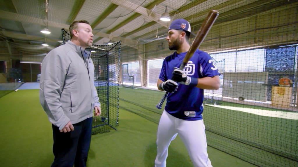 Eric Hosmer of the Kansas City Royals at batting practice before