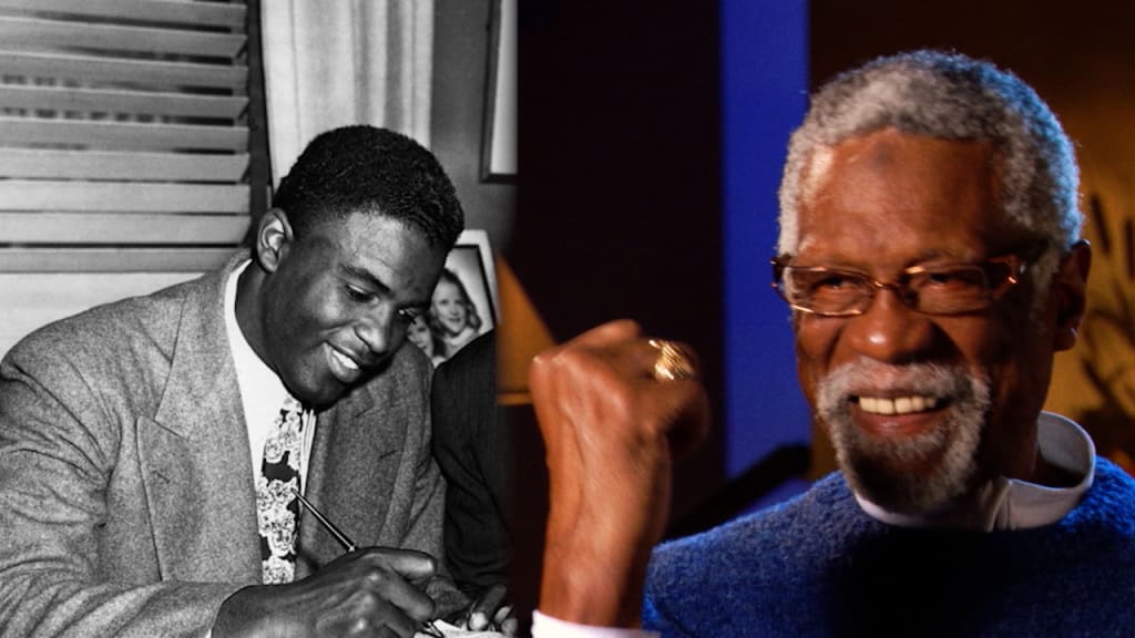 Bill Russell and Jackie Robinson: Why are they the NBA's and MLB's picks to  retire their numbers from every team?