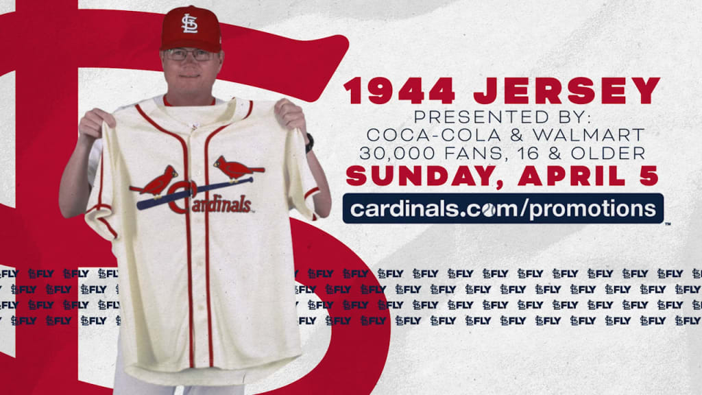 St Louis Cardinals SGA 1944 Inspired Jersey XL Giveaway Retro Coca Cola Sewn
