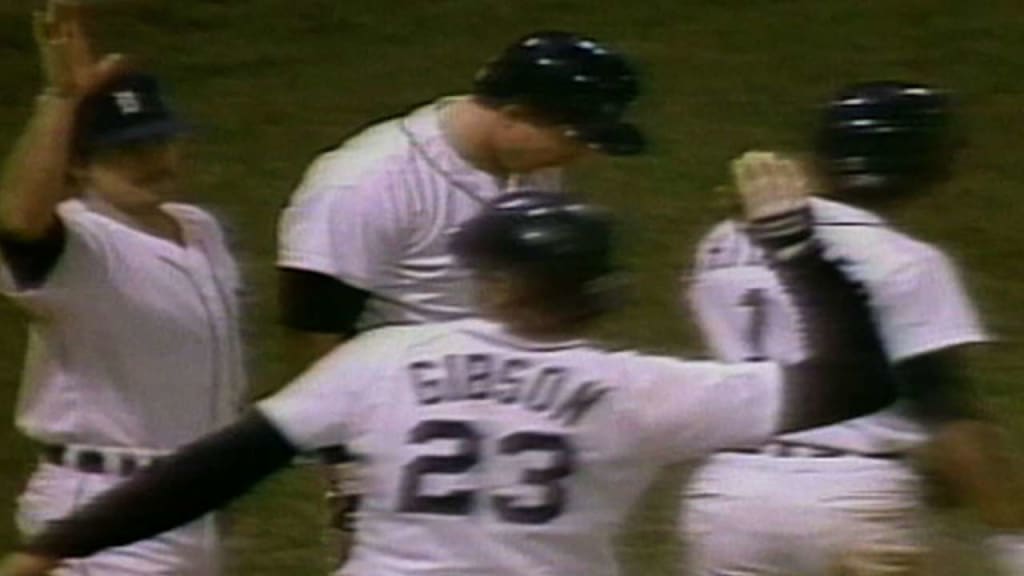 Harwell calls Gibson's home run, 10/14/1984