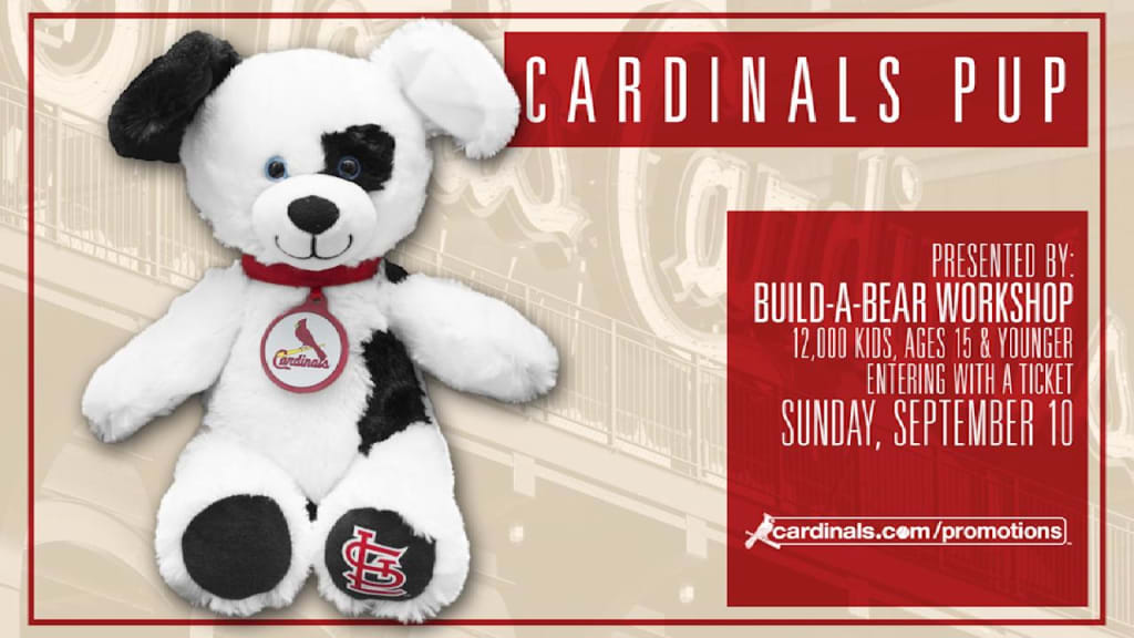 ST. LOUIS CARDINALS BUILD-A-BEAR WORKSHOP CARDINALS PUP SGA 9/17/23 PRE  SALE