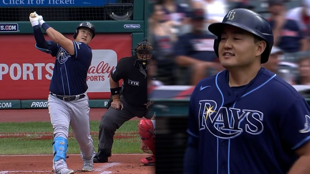 This is a 2021 photo of Ji-Man Choi of the Tampa Bay Rays baseball