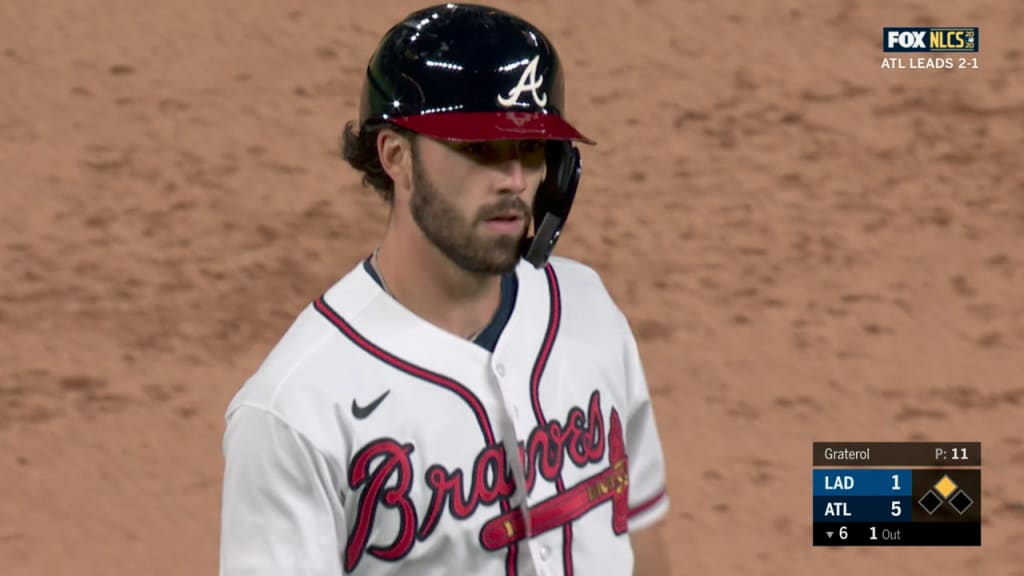 Dansby Swanson Game Used Hit Double Baseball - 4/28/2019