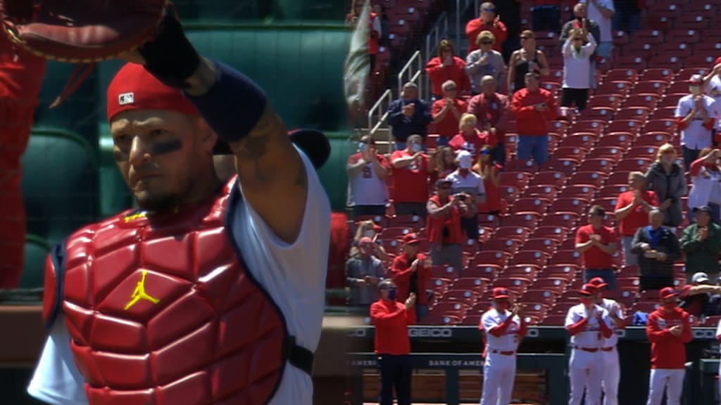 April 14, 2021: Yadier Molina catches his 2,000th game for