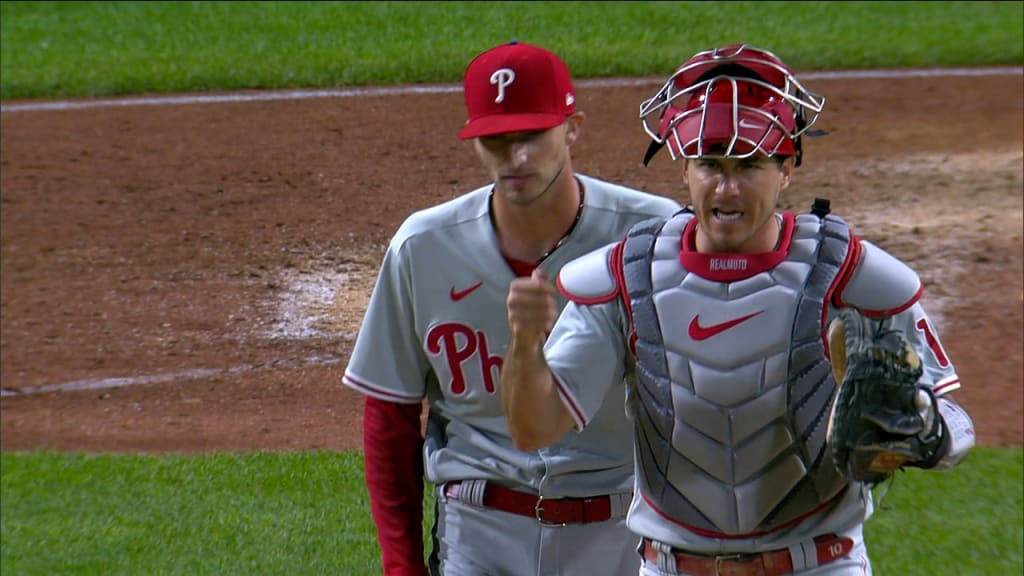 Philadelphia Phillies' Connor Brogdon plays during a baseball game