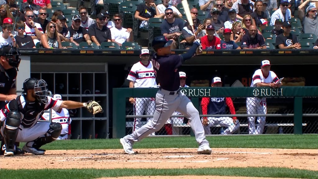 Myles Straw 2021 Game-Used Opening Day Jersey - 4/8/2021 vs. OAK