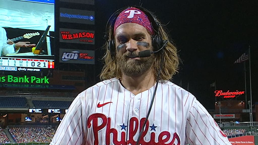 Bryce Harper discusses his walk-off hit vs. Mets | 08/14/2020 |  Philadelphia Phillies