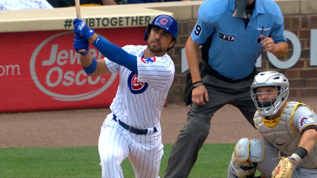 Photo: Chicago Cubs Alfonso Rivas Home Plate in Pittsburgh