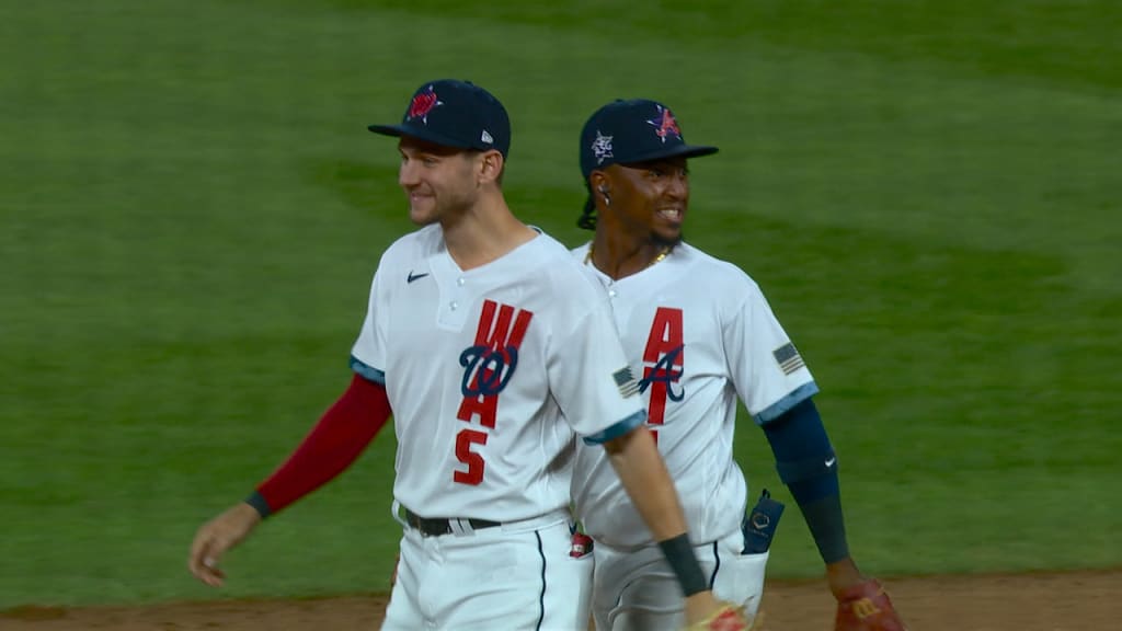 Ozzie Albies mic'd up at ASG, 07/13/2021