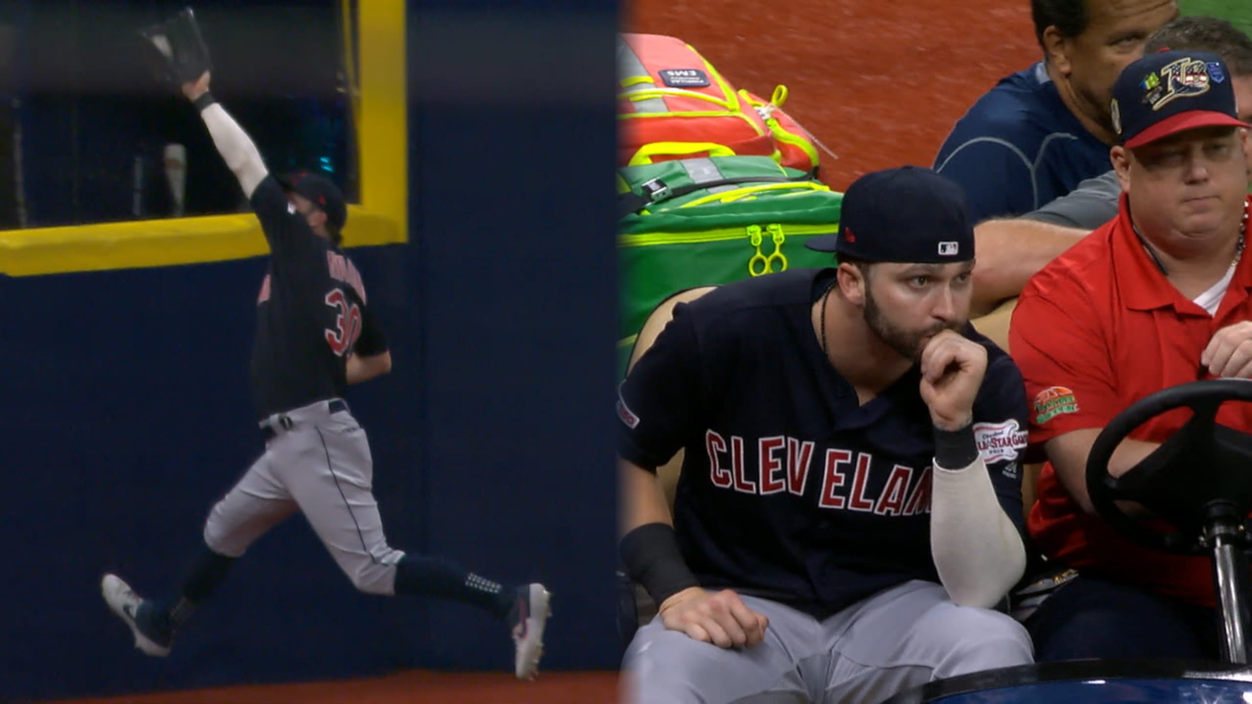 Indians lose outfielder Tyler Naquin to torn ACL 