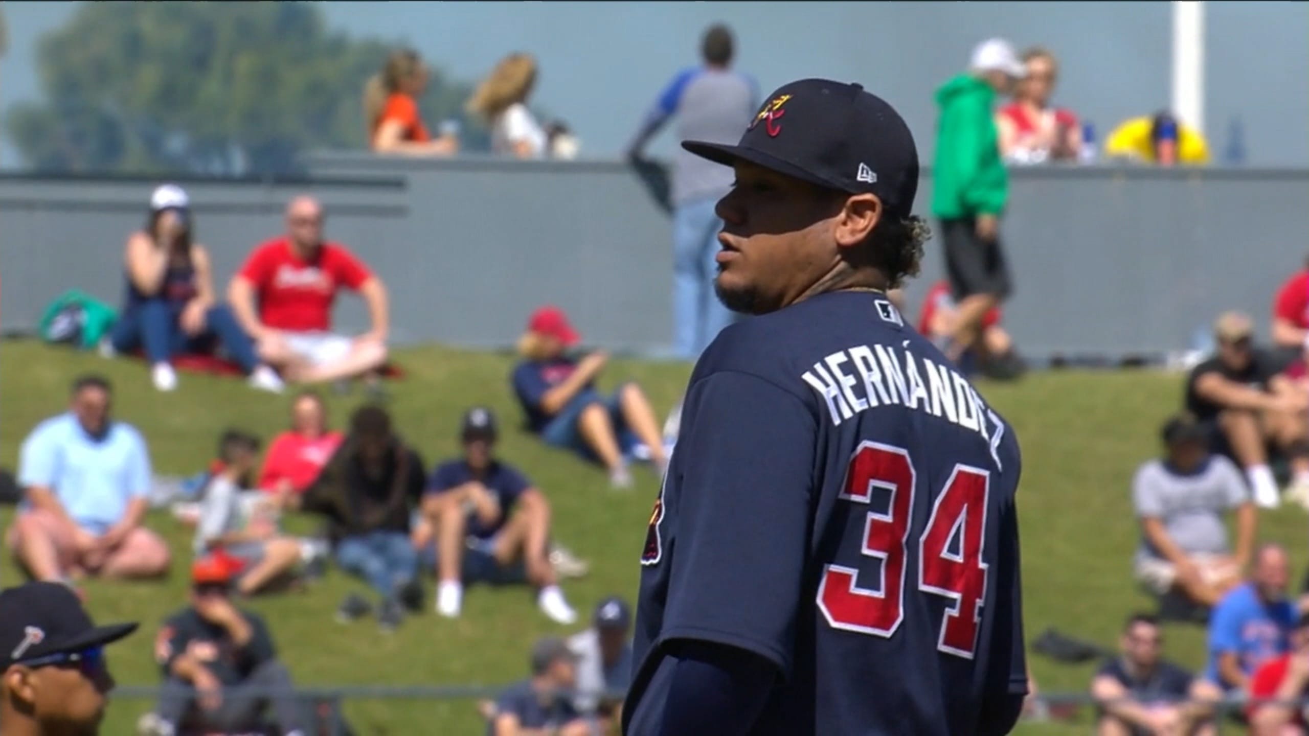 Felix hernandez braves hot sale jersey