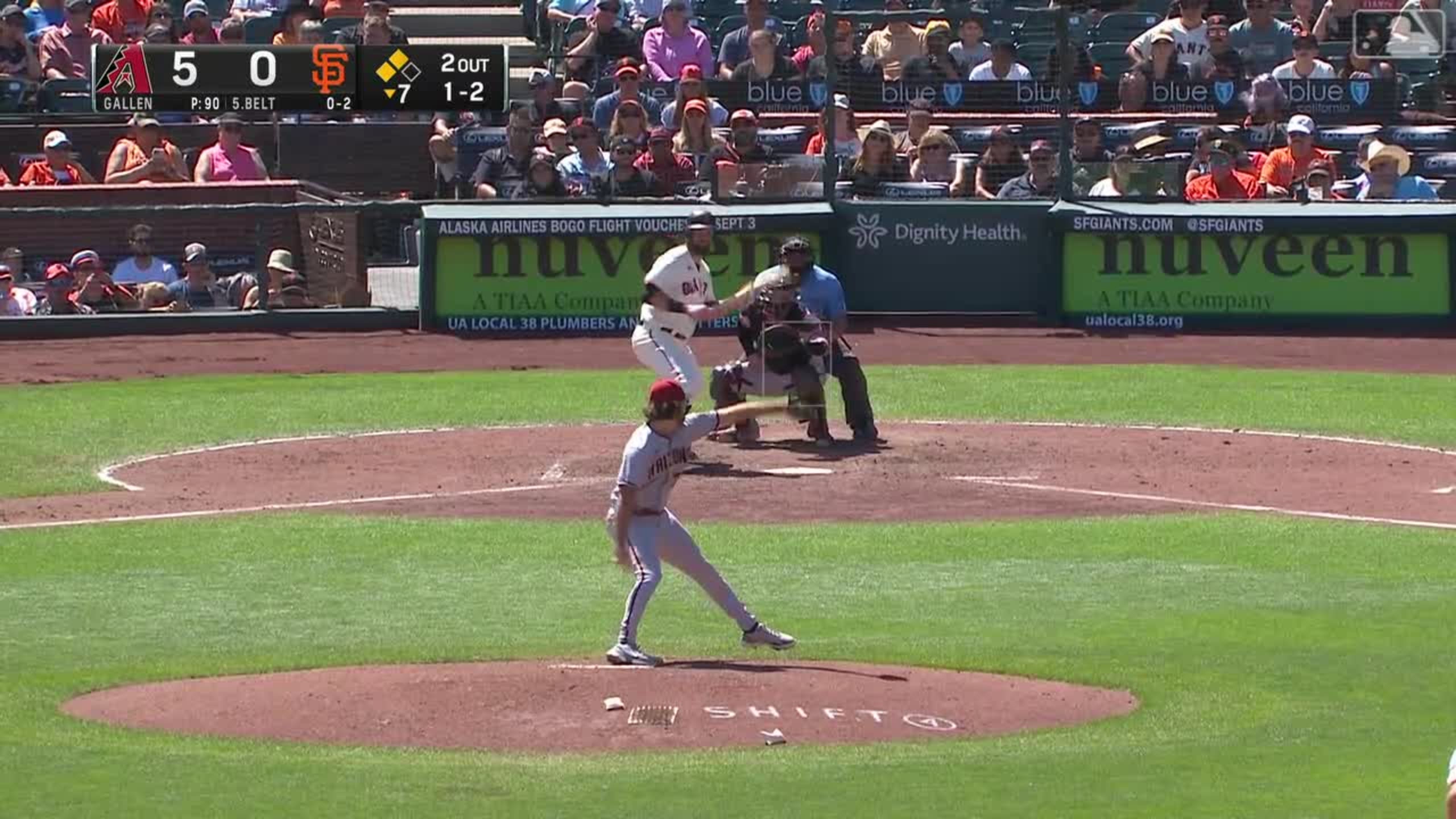Zac Gallen's 12th strikeout