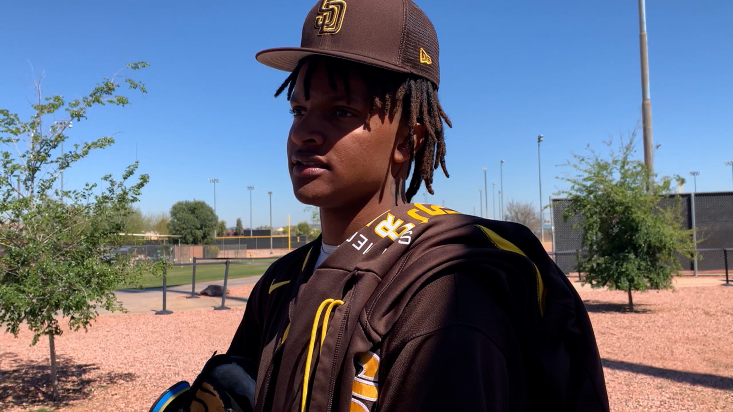 CJ Abrams on batting at camp