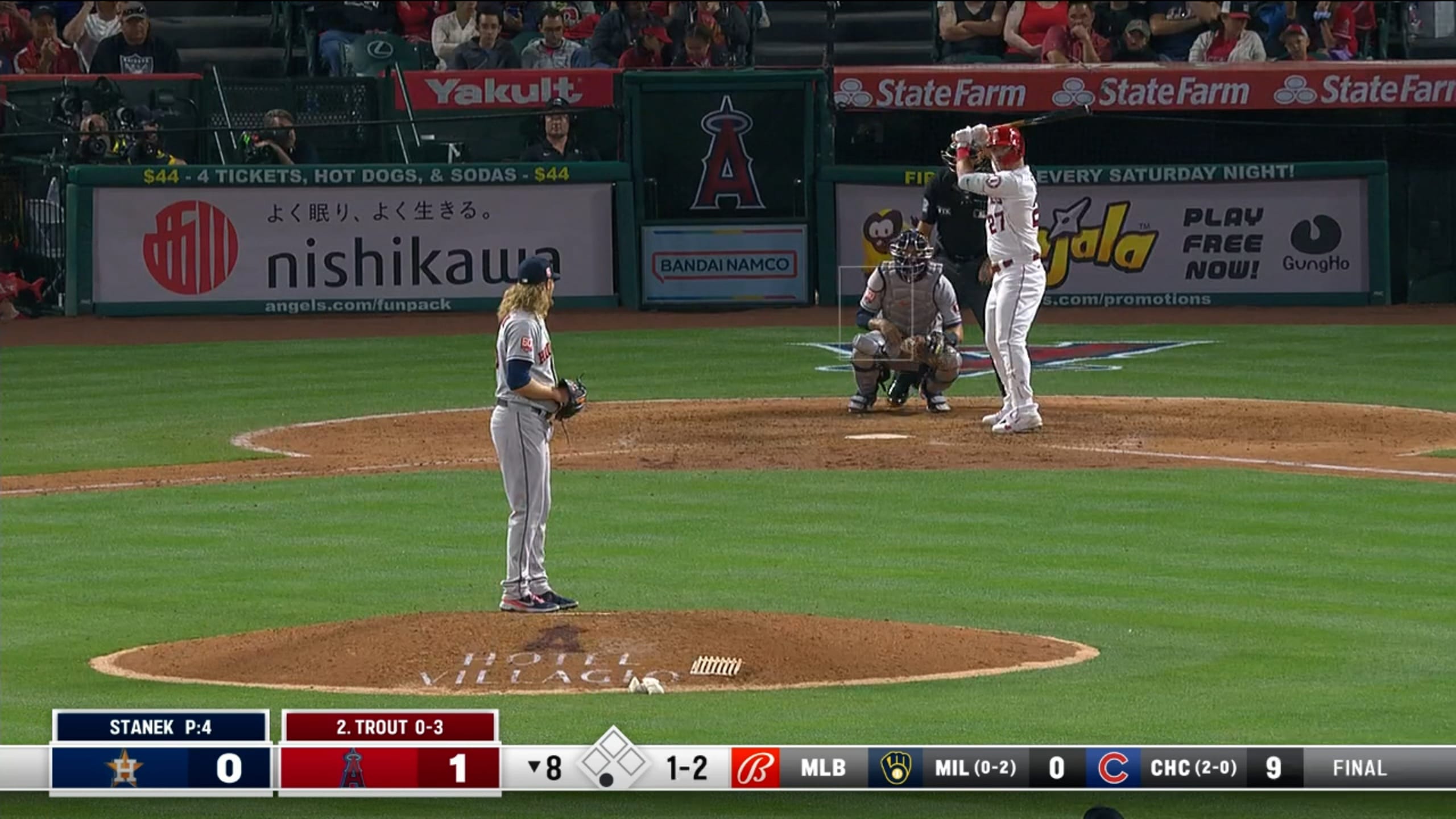 Mike Trout's 446-ft. home run, 04/20/2021