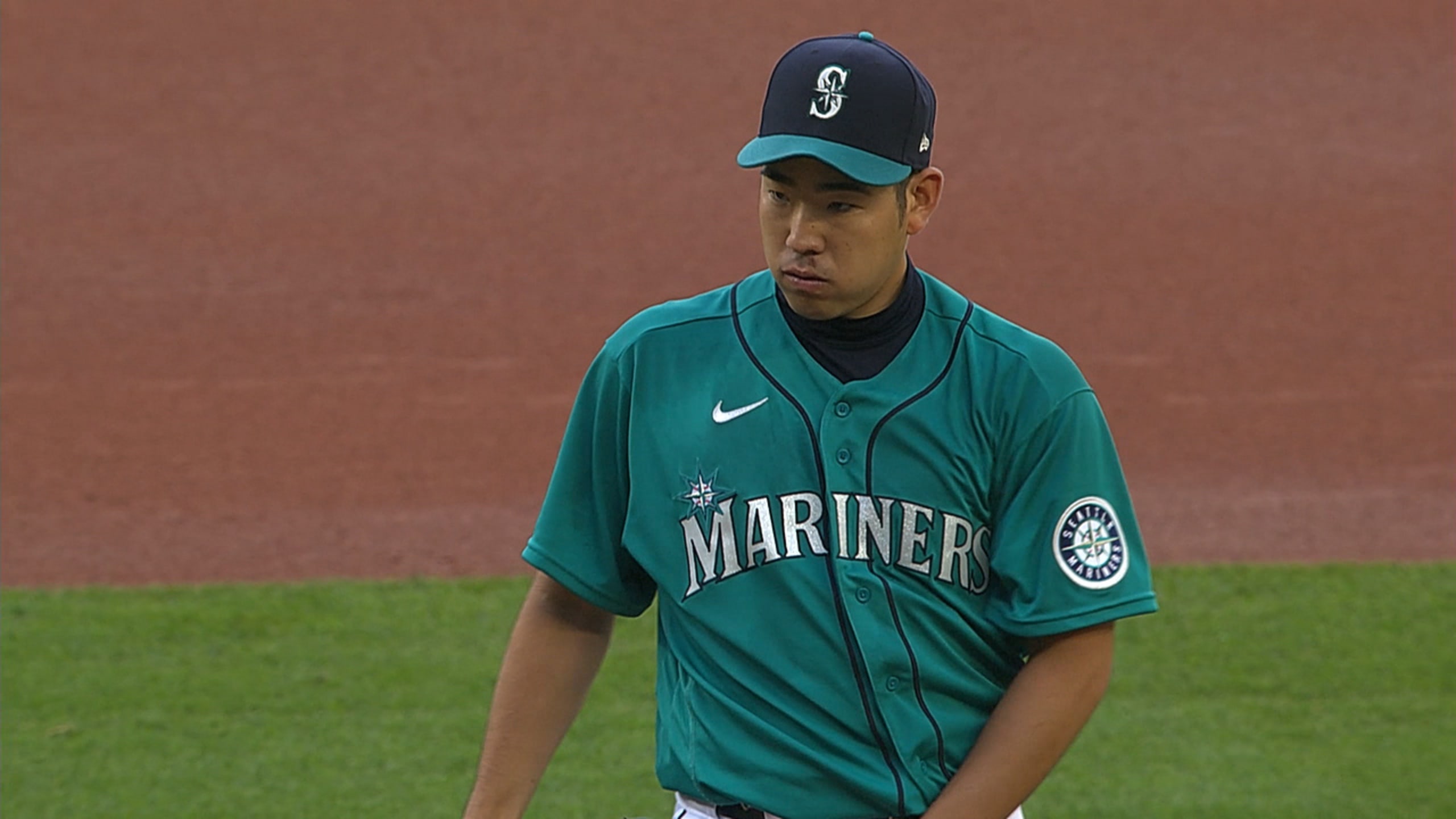 Yusei Kikuchi Game-Used Home Green Jersey - Athletics vs. Mariners