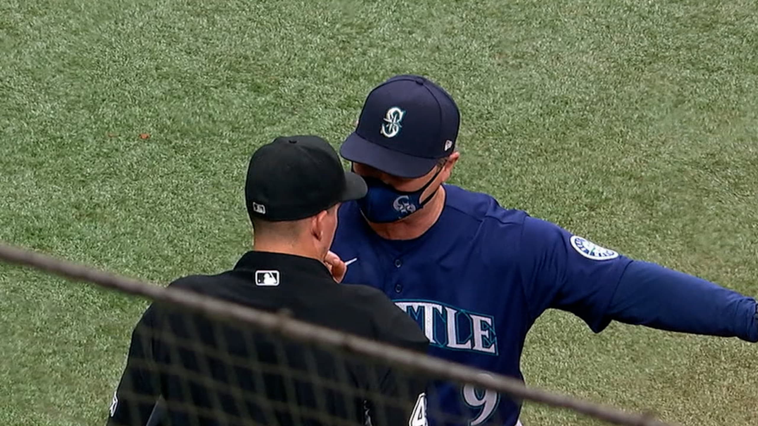 Julio Rodríguez called strikeout angers Scott Servais