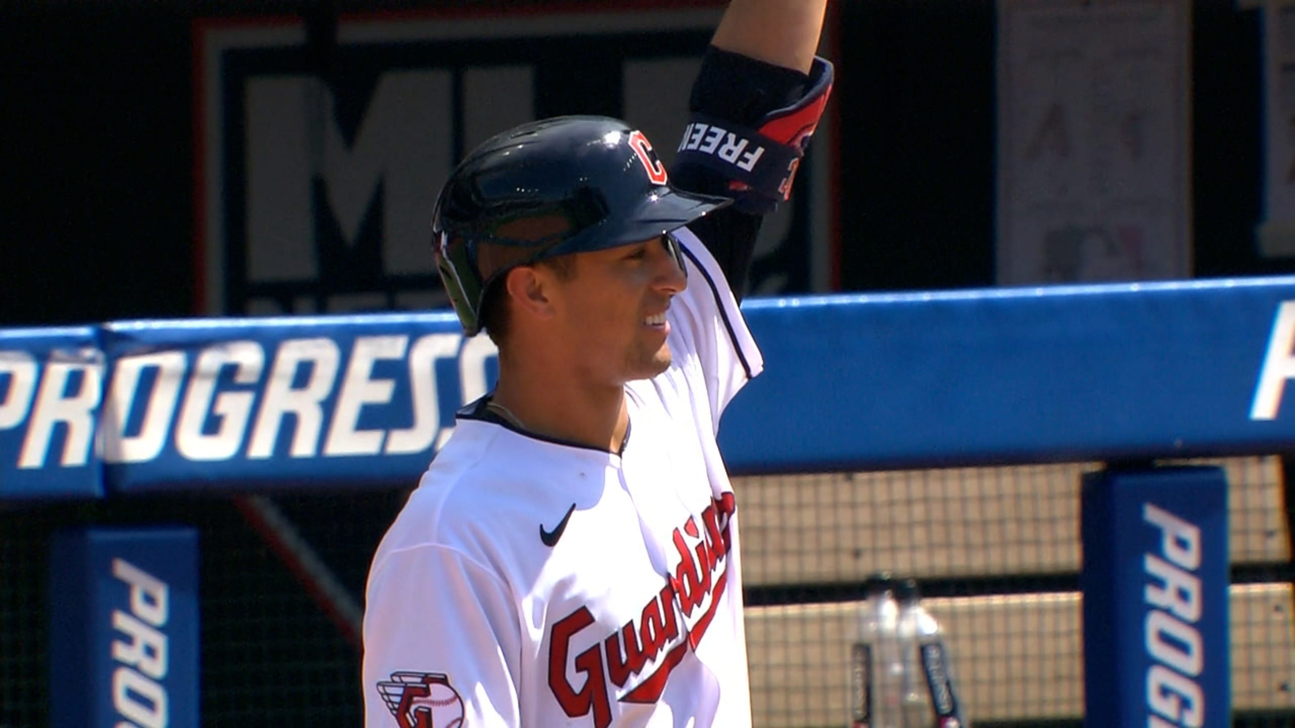 Tyler Freeman first MLB hit