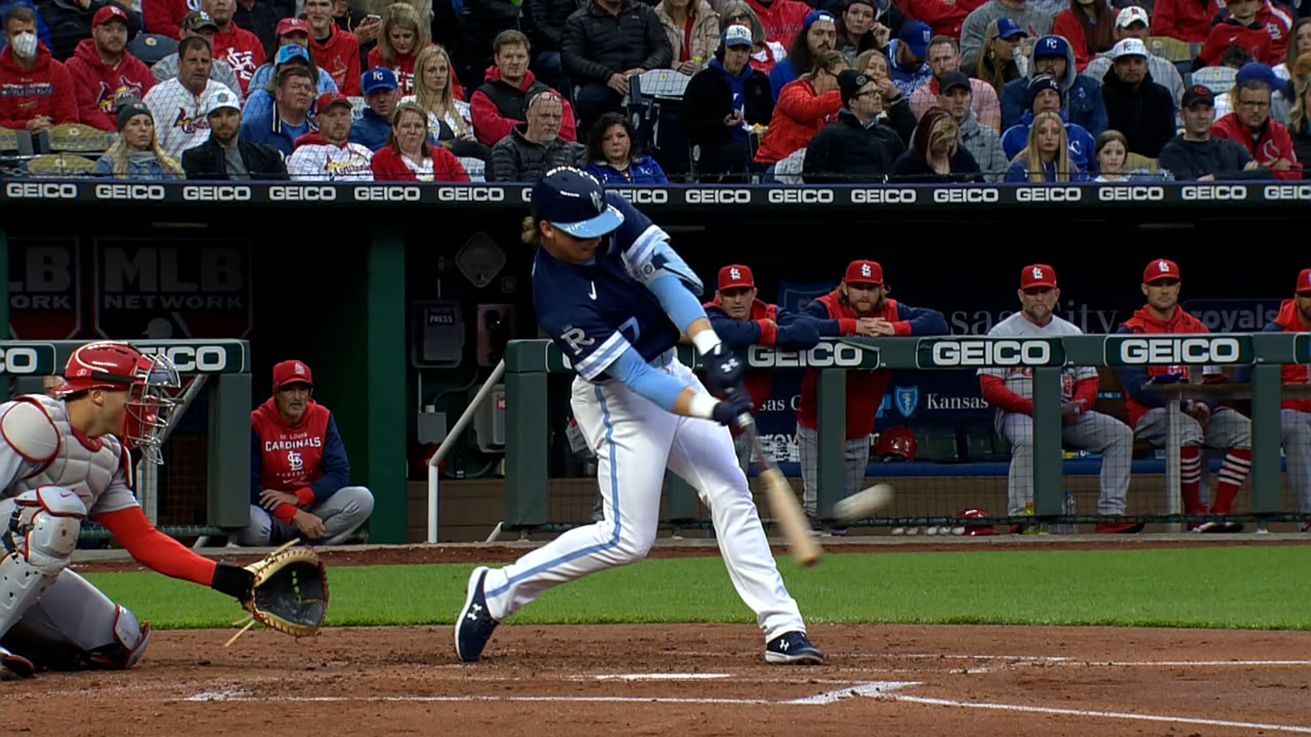 WATCH: Royals' Bobby Witt Jr. hits first career MLB home run at Kauffman  Stadium 