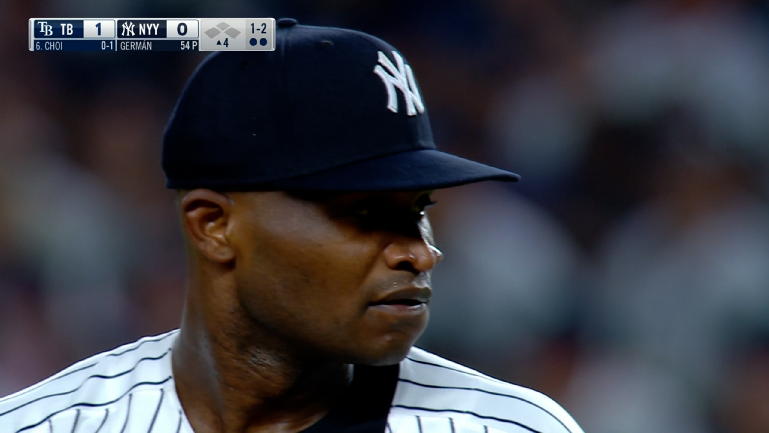 Domingo Germán's six strikeouts