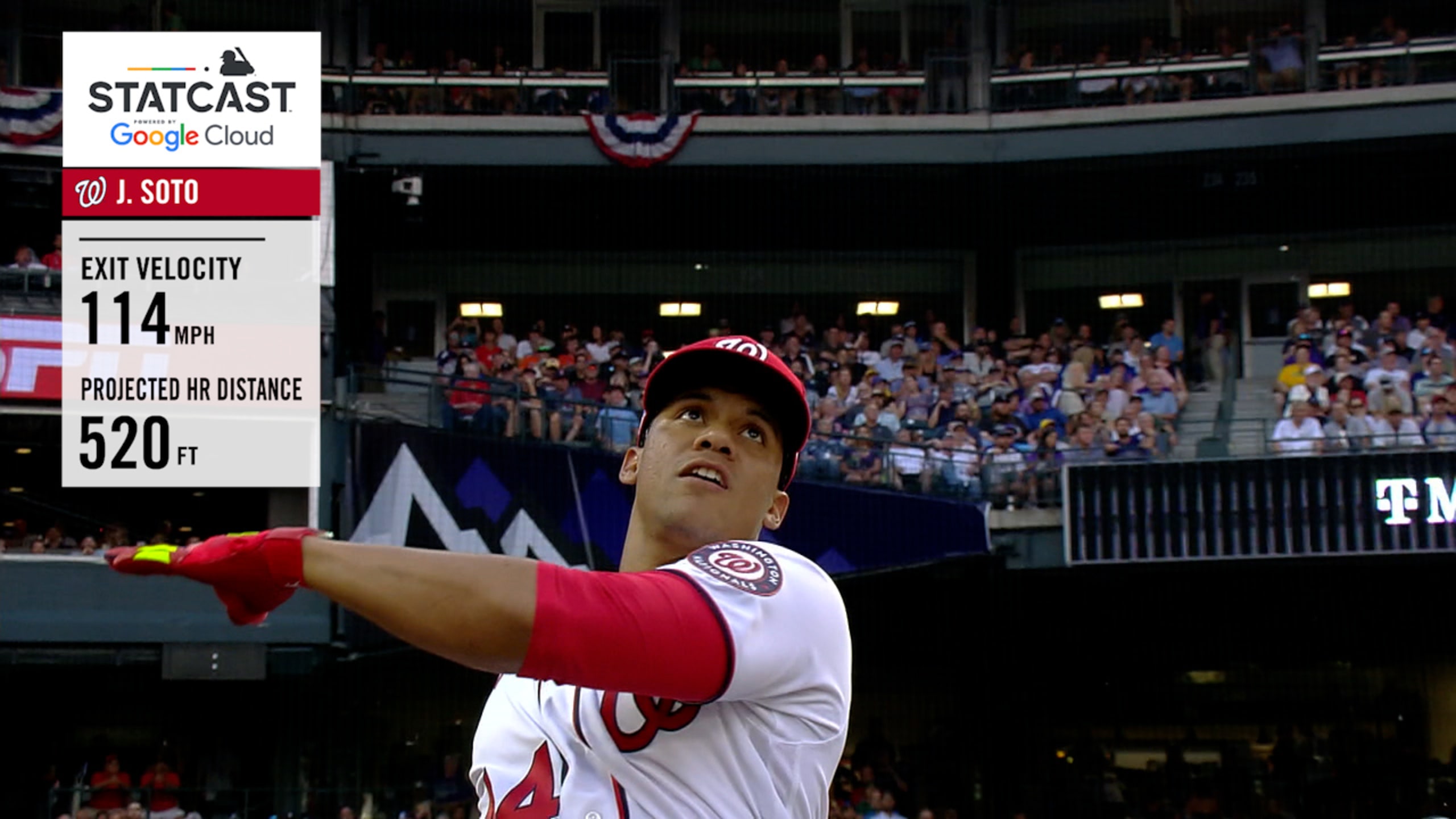 How far could a home run fly at 2021 MLB Home Run Derby at Coors